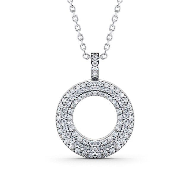 Circle Shaped Pendant 0.75ct