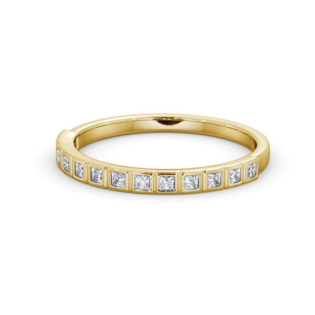 Half Eternity Ring, Vintage Design, Princess Cut