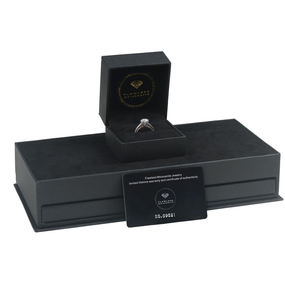 Marquise Cut Lab Diamond Engagement Ring, Twig Design