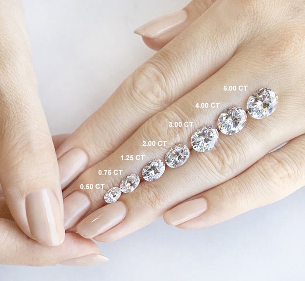 Oval Cut Lab Diamond Engagement Ring, Hidden Halo & Twisted Band