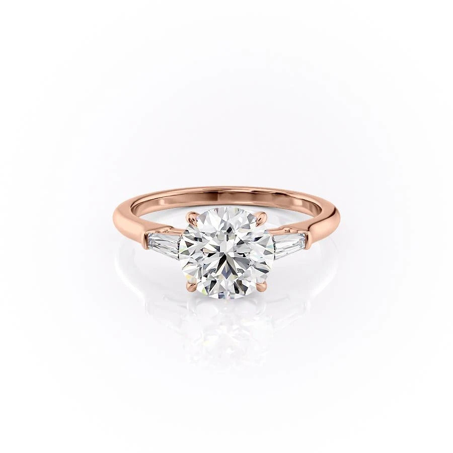 Round Cut Lab Diamond, Traditional Classic Design