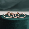 3pcs Vintage Style Bridal Ring Set, Oval Cut Center Stone