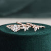 3pcs Vintage Style Bridal Ring Set, Oval Cut Center Stone