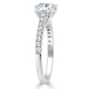 Asscher Cut Lab Diamond Engagement Ring, Classic Style
