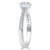 Asscher Cut Lab Diamond Engagement Ring, Classic Style