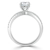 Asscher Cut Lab Diamond Engagement Ring, Classic Style