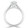 Asscher Cut Lab Diamond Engagement Ring, Classic Style