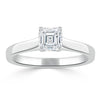 Asscher Cut Lab Diamond Engagement Ring, Classic Style