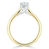 Asscher Cut Lab Diamond Engagement Ring, Classic Style