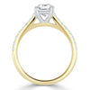 Asscher Cut Lab Diamond Engagement Ring, Classic Style