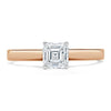 Asscher Cut Lab Diamond Engagement Ring, Classic Style