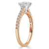 Asscher Cut Lab Diamond Engagement Ring, Classic Style