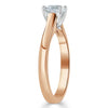 Asscher Cut Lab Diamond Engagement Ring, Classic Style