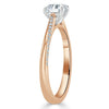 Asscher Cut Lab Diamond Engagement Ring, Classic Style