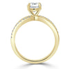 Asscher Cut Lab Diamond Engagement Ring, Classic Style