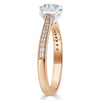 Asscher Cut Lab Diamond Engagement Ring, Classic Style