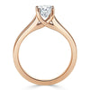 Asscher Cut Lab Diamond Engagement Ring, Classic Style with Split Shank