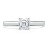 Asscher Cut Lab Diamond Engagement Ring, Classic Style