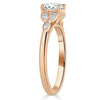 Asscher Cut Lab Diamond Engagement Ring, Vintage Style