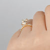 Bridal Ring Set, Emerald Cut Center Stone