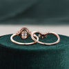 Bridal Ring Set, Oval Cut Center Stone