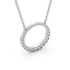 Circle Shaped Pendant 0.35ct