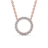 Circle Shaped Pendant 0.35ct