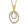 Circle Shaped Pendant 0.55ct