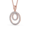 Circle Shaped Pendant 0.55ct