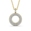 Circle Shaped Pendant 0.75ct