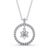 Circle Shaped Pendant 1.10ct