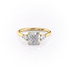 Cushion Cut Lab Diamond 3 Stone Ring