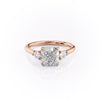 Cushion Cut Lab Diamond 3 Stone Ring