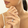 Cushion Cut Lab Diamond Engagement Ring, Classic Halo with Split Shank