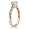 Cushion Cut Lab Diamond Engagement Ring, Classic Style