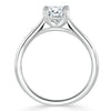 Cushion Cut Lab Diamond Engagement Ring, Classic Style
