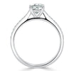 Cushion Cut Lab Diamond Engagement Ring, Classic Style