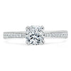 Cushion Cut Lab Diamond Engagement Ring, Classic Style