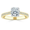 Cushion Cut Lab Diamond Engagement Ring, Classic Style