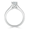 Cushion Cut Lab Diamond Engagement Ring, Classic Style with Split Shank