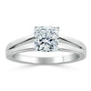 Cushion Cut Lab Diamond Engagement Ring, Classic Style with Split Shank