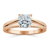 Cushion Cut Lab Diamond Engagement Ring, Classic Style with Split Shank
