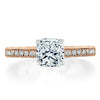 Cushion Cut Lab Diamond Engagement Ring, Classic Style
