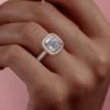 Cushion Cut Lab Diamond Full Set