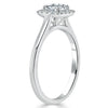 Cushion Cut Lab Diamond Halo Engagement Ring