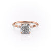 Cushion Cut Lab Diamond Ring, Delicate Vintage Style