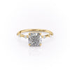 Cushion Cut Lab Diamond Ring, Delicate Vintage Style