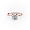 Cushion Cut Lab Diamond With Stone Set Shoulders