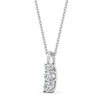 Drop 3 Stone Pendant 0.70ct