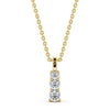 Drop 3 Stone Pendant 0.70ct